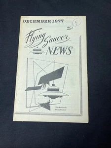 Vintage FLYING SAUCER NEWS Illustrated News 1977 December - Foto 1 di 3