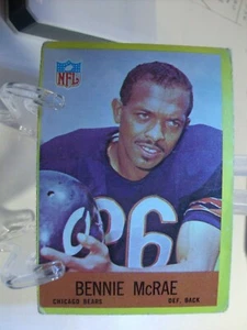 1967 Philadelphia Football #32 - Bennie McRae - Chicago Bears 67-003 - Picture 1 of 2