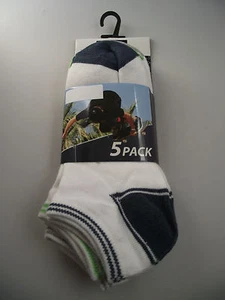 BNWT Boys Perfect Sports Brand Ankle Socks Pack of 5 Size 13-3 Age 8-10 Years - Picture 1 of 2