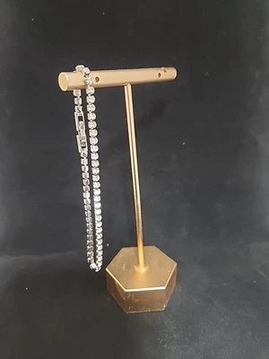 Brazalete Chapado en Oro Blanco 18Kt Plata de Ley Circonita Cúbica Nuevo Foto 1 de 4