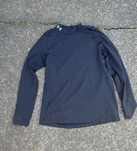 Camicia nera Under Armour Cold Gear taglia YXL ragazzo extra large aderente strato ragazzi - Foto 1 di 3
