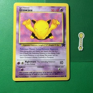 Juego de cartas coleccionables Drowzee Team Rocket Unlimited 54/82 Pokémon de colección WOTC LP - Imagen 1 de 2