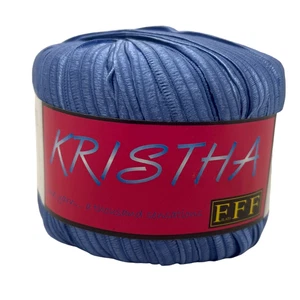Filati FF Kristha #24 Periwinkle Ribbon Yarn Novelty Bulky Craft - Picture 1 of 3