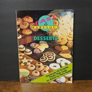 Vintage Fast & Fabulous Desserts by Johna Blinn Paperback Cookbook - Picture 1 of 6