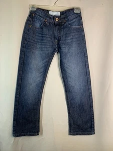 Boy's paper denim &cloth Size 8 Blue Denim Jeans w/ Adj Waist & Pockets 24"x 23" - Picture 1 of 3