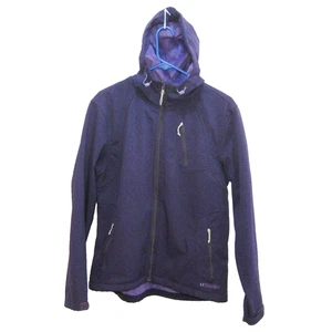 DOUBLE DIAMOND Women's (Size Large) Purple Winter Jacket Coat Hooded Raincoat - Picture 1 of 4