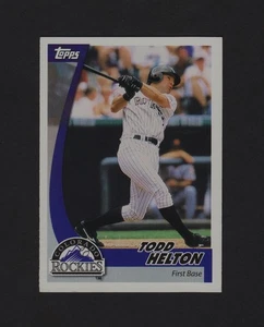 2002 TOPPS POST MLB Baseball Card #11 TODD HELTON Colorado Rockies - Picture 1 of 2