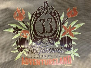 202 CLUB 33 EXCLUSIVE Tiki Takeover Tote Bag Adventureland nuova mai usata OP RARA - Foto 1 di 3