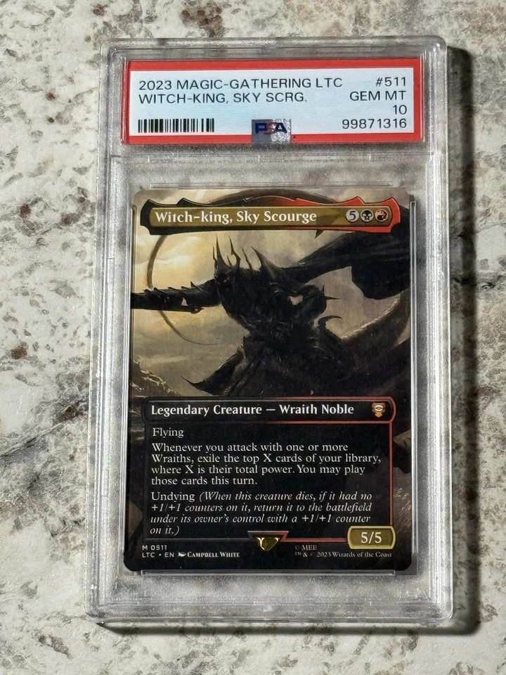 Witch King Sky Scourge SCENE LTC #511 PSA 10 GEM MINT (MTG LOTR 2023) - Image 1 of 2