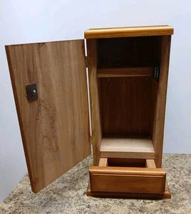 Beautiful Handmade Cedar Jewelry Box With Drawer 16.5" X 8.5" X 5.5" - Picture 1 of 12