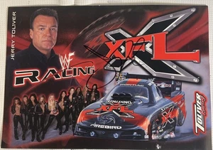 Jerry Toliver Signed WWF XFL Racing Pontiac Firebird Promo Card – Autograph - Picture 1 of 3