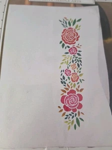Stamped For Embroidery Design Works Pillowcases 20"x 30" Roses- Rosey Posey - Picture 1 of 6
