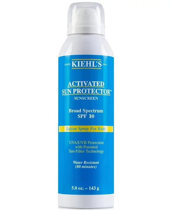 Kiehl's Activated Sun Protector Sunscreen Lotion Spray For Body SPF30, 5.0 fl oz - Image 1 of 1