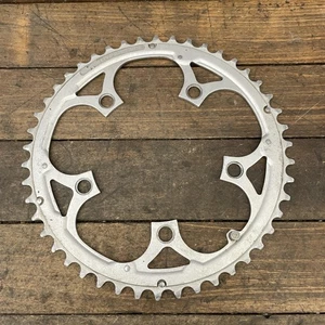 Shimano SG HyperDrive Chainring 46T 110 BCD 5-Bolt Silver Road Bike Outer Ring - Picture 1 of 9