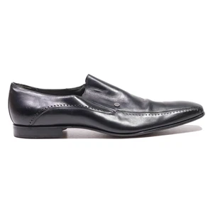 Zapatos Mocasines MORESCHI Cuero Negro Para Hombre Reino Unido 9.5 - Imagen 1 de 6