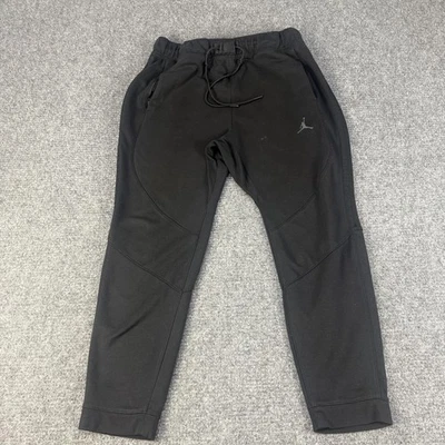 Jordan Pants Mens 2XL Black Dri-FIT Joggers Zip Pockets Jumpman Logo Athletic - Image 1 of 4