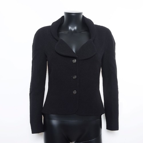 Giacca di lana nera CHANEL taglia 38 WS9791