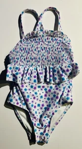 Toddler Girl One Piece Flower Swimsuit Size 4T - Picture 1 of 3