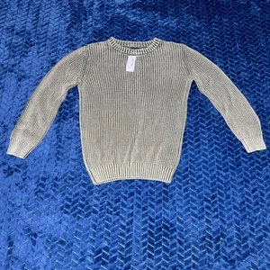 RSQ Pullover Jungen Medium olivgrün Strick gerippt Freizeit Winter Rundhals Pulli - Bild 1 von 7