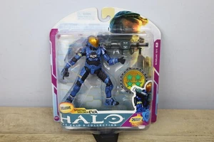 Figura de acción exclusiva Mcfarlane Toys Halo 3 Spartan Soldier EVA azul 2009 - Imagen 1 de 10