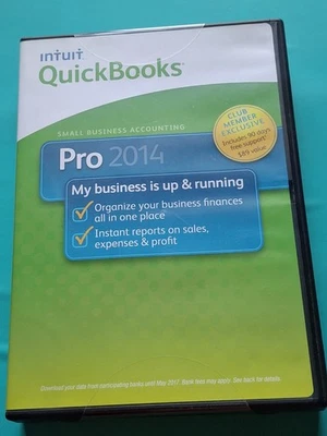 Intuit QuickBooks Pro 2014 Small Business Accounting CD + User Guide - Image 1 of 4