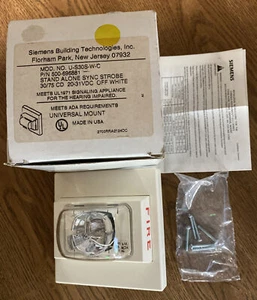 Siemens U-S30S-W-C Stand Alone Sync Strobe White 30/75 CD 20-31VDC Fire Alarm - Picture 1 of 8