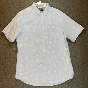 LEVEL TEN Shirt Adult Large Blue Button Up Short Sleeve Pocket Casual Mens. - Picture 1 of 10