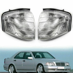 2X Corner Light Indicator Lamp Clear for Benz C Class W202 1994-2000 XL - Picture 1 of 8