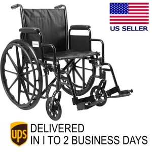 McKesson Wheelchair Arm Swing-Away 20" Width 350lb DELIVERY IN 1-2 BUSINESS DAYS - Picture 1 of 6