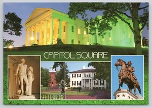 Postkarte VA Richmond Virginia Capitol Square bildhaft - Bild 1 von 2