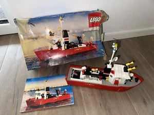 Lego 4020 Fire Fighting Boat von 1987 Boat Schiff City Boot Feuerwehrschiff - Bild 1 von 12
