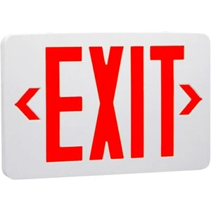 Red Exit Sign, LED Commercial Emergency Exit Light with Battery Backup - Picture 1 of 3