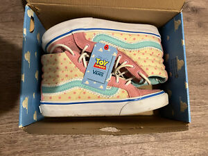 Toy Story SK8 Hi Slim Bo Beep Vans Girls Pink Shoes | BOXED | Size UK 3 Eur 35 