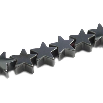 Hämatitperlen Stern ca. 5,5 mm Strang ca. 85 Perlen Spacer nenad-design AN163 - Bild 1 von 4