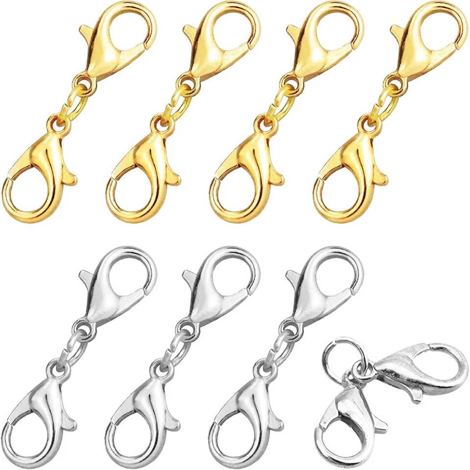 8 Pcs Lobster Clasp Extender 1 Inch Jewelry Clasps for DIY Jewelry Making - Image 1 of 4
