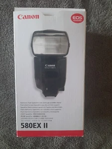 Flash Canon Speedlight 580 EX II (Mai Usato) con Custodia Originale - Foto 1 di 7