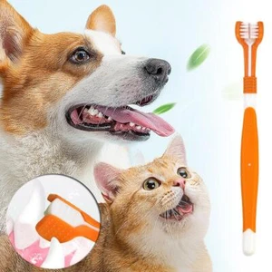 1 Pcs Pet Three-head Toothbrush K7K5 - Picture 1 of 23