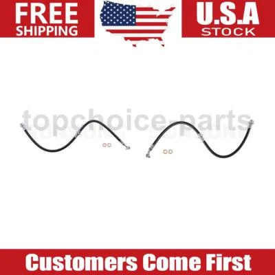 2x Línea de freno de manguera de freno delantera izquierda y derecha para Nissan Sentra 2013-2017 Foto 1 de 4