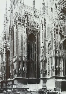 Ritaglio Illustrazione Foto Milano Particolare del Duomo 1972 - Picture 1 of 1