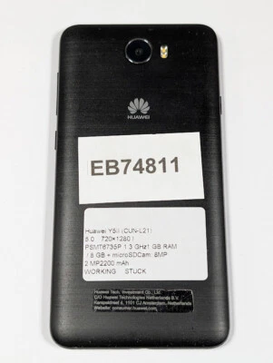 Huawei Y5II CUN-L21 - Funzionante, Problemi Presenti, 8GB Di Memoria - Immagine 1 di 4