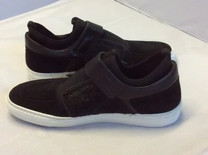 FURLA - Women Sneakers Black Fur/Leather/Suede Size 40 EU 9.5 US - Picture 1 of 12