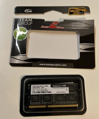 TEAMGROUP Elite DDR3L 8GB RAM Single 1600MHz PC3-12800 CL11 8GB unbuffered  - Image 1 of 4