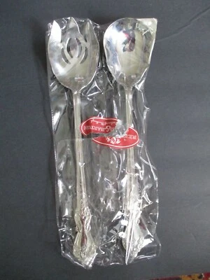 NEW Reed & Barton 18/8 Stainless 2pc Salad Set Duchess of Marlbaugh Holiday - Image 1 of 4