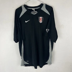 Fulham Football Shirt Mens 2XL Black Nike Training Vintage Jersey Kit Top Y2K - Picture 1 of 7