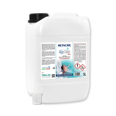 Alga Clean Plus 5LT ANTIALGA NON SCHIUMOGENO SPA e PISCINA+Bicchierino Dosatore