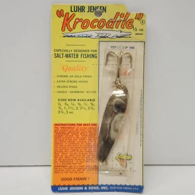 Luhr Jensen Krocodile Casting Spoon Fishing Lure Brass 1/2oz b - Image 1 of 3