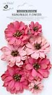 3 Pack Little Birdie Galina Paper Flowers 7/Pkg-Precious Pink CR92329