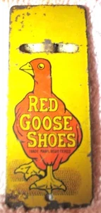 Vintage Tin Litho Red Goose Shoes Advertising Whistle circa 1940s or '50s - Picture 1 of 5