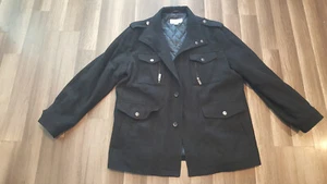 MICHAEL KORS Black Wool Blend  Field coat Jacket Men's Sz XL - Picture 1 of 18