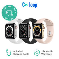 Apple Watch Series 6 Stainless - 40mm 44mm *All Colours* Black Band - Good